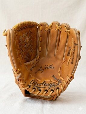 Rawlings RBG34 Larry Walker Signature Series Baseball Glove Leather Left Hand